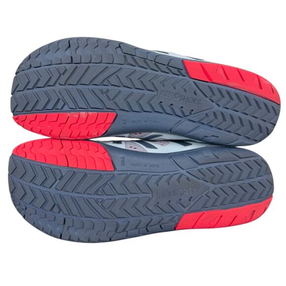 Xero HFS Lightweight Barefoot Sneaker Silver Blue Size 9.5 Road Running Fitness - Picture 10 of 11